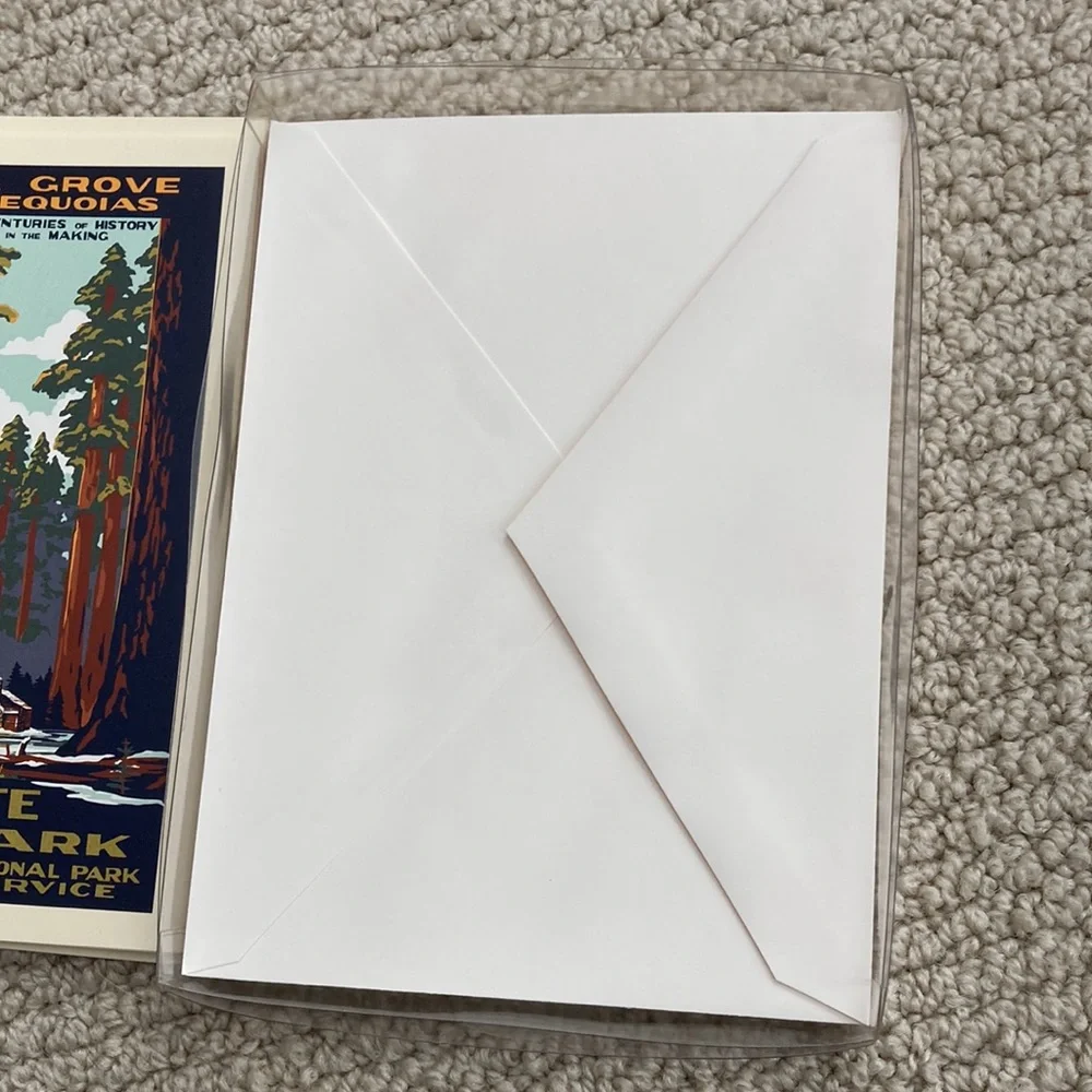 Yosemite National Park Stationery Pack of 8 Mariposa Grove Sequoias Cards NIB